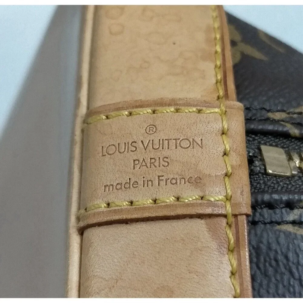 Louis Vuitton LV Hand Bag Alma Brown Monogram Purse Vintage Pre Loved Authentic - Picture 7 of 9